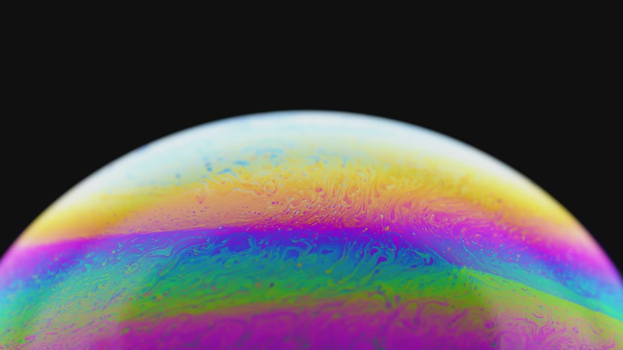 burbuja de jabón macro colorido psicodélico