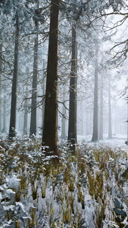 winter forest: a serene snowy landscape