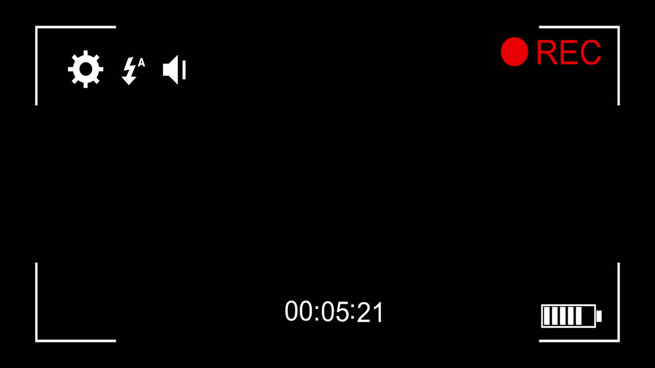 캠코더 화면의 디지털 애니메이션 4k
