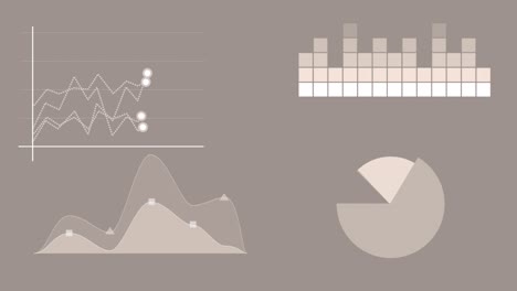 conjunto de infografías animadas.