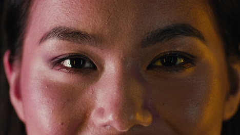 retrato en primer plano de una mujer