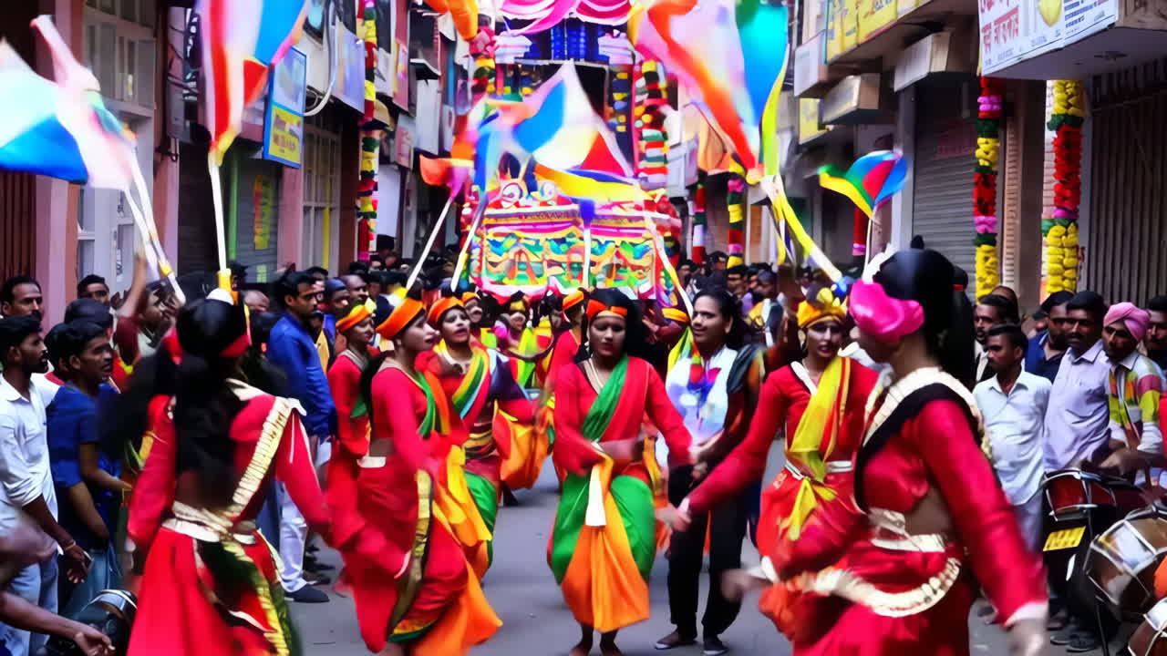 Vibrant Street Parade Celebration
