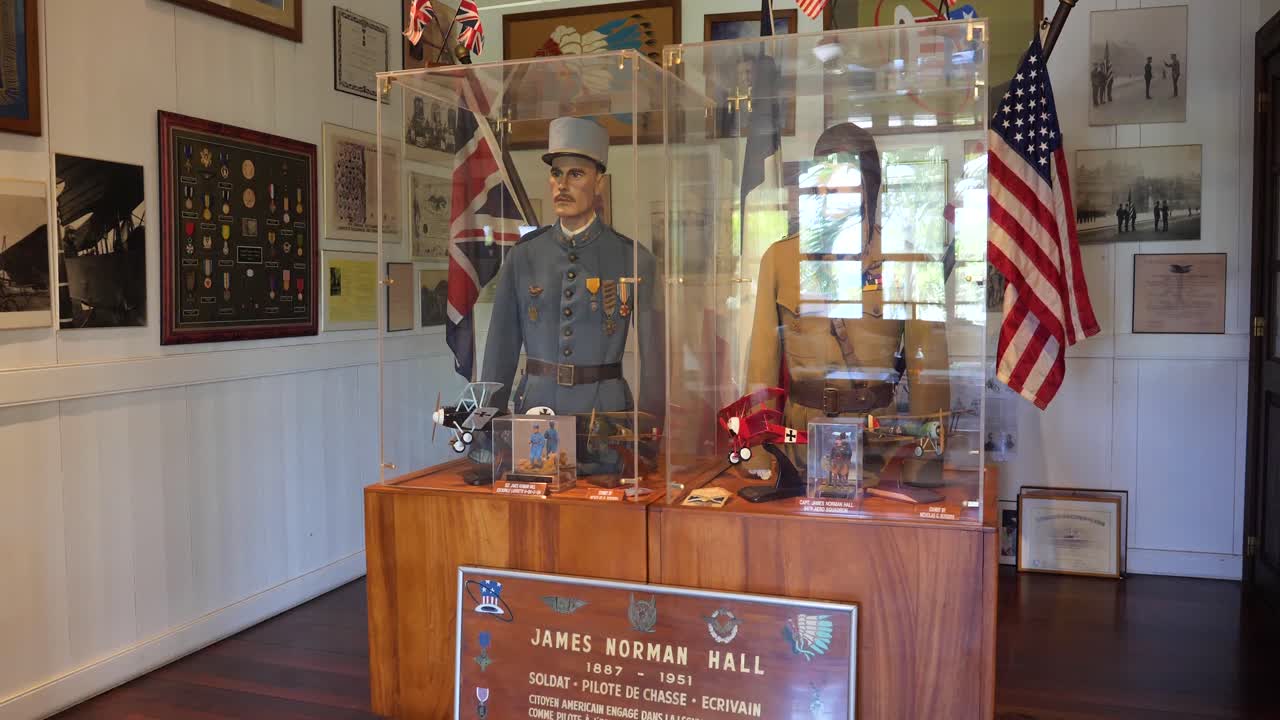 James Norman Hall Museum Exhibit: A Glimpse into WWI Aviation and Military History