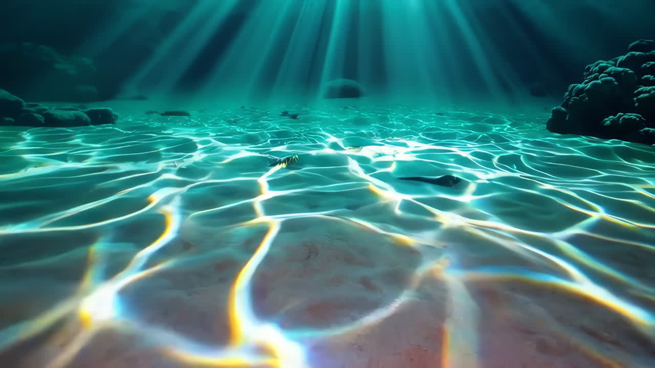 luz solar bajo el agua