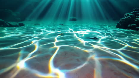 luz solar bajo el agua
