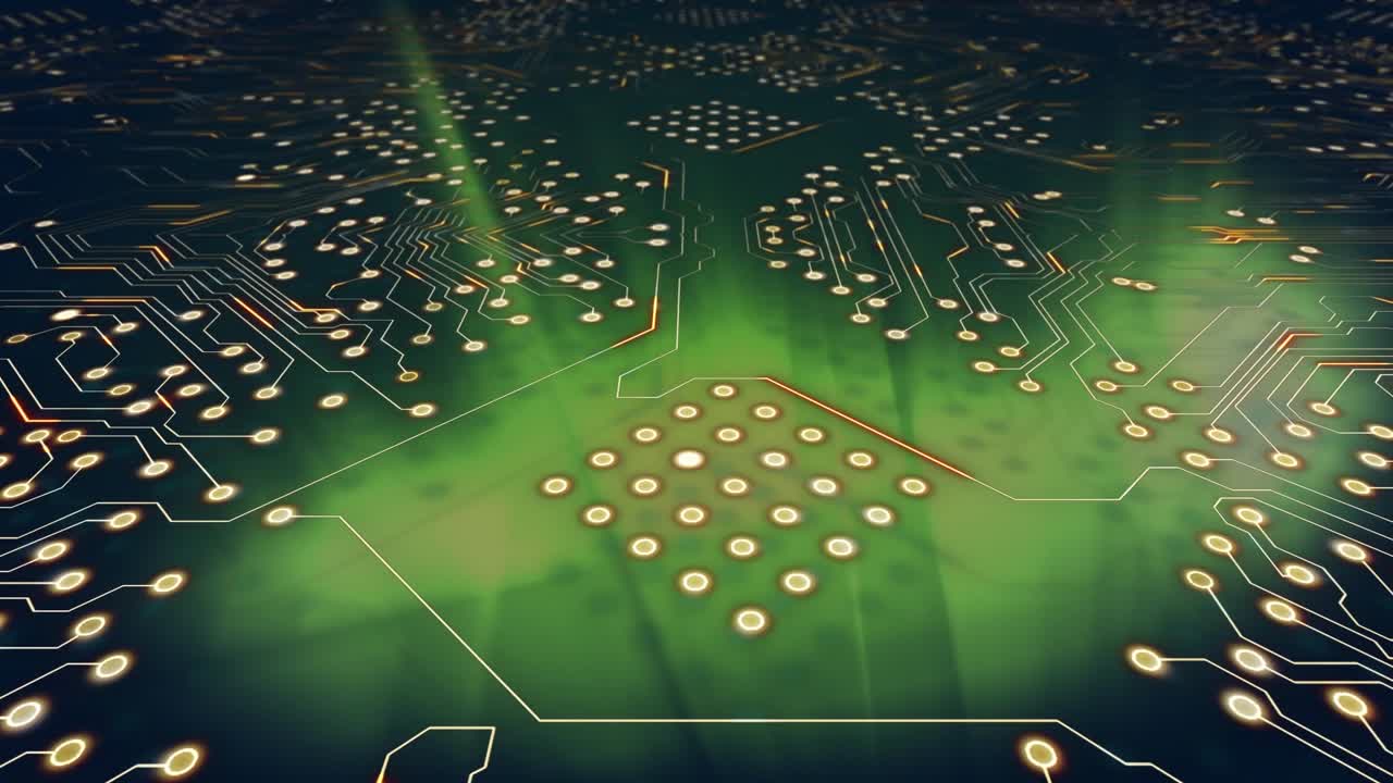 Animatie van tekst met wereldbol en netwerk van verbindingen