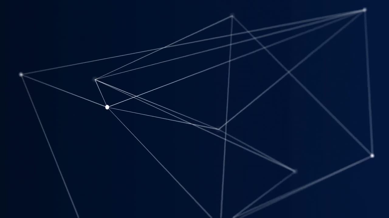 기하학적 선의 디지털로 생성된 비디오