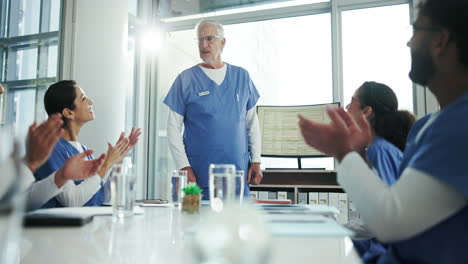 doctors in a meeting at a hospital