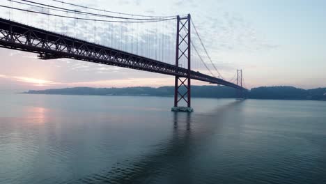 bridge over a river and the sun in the background