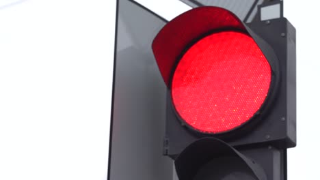 working traffic light on the city road during the day