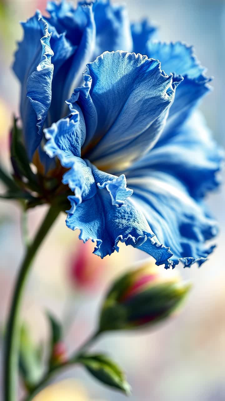 Close-up of a vibrant blue flower