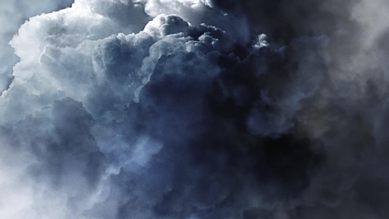 nubes grises y oscuras flotando en el cielo con una tormenta