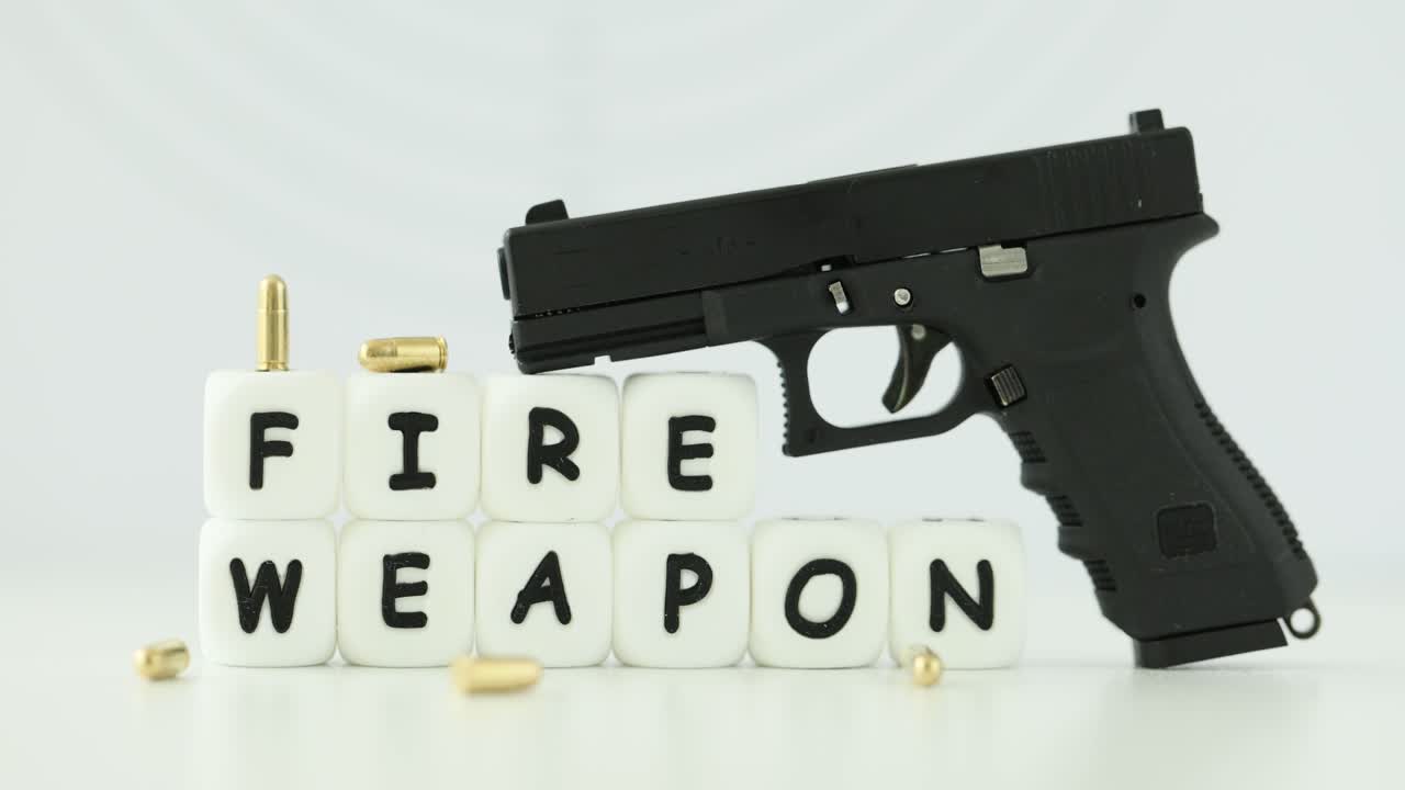 A firearm with bullets