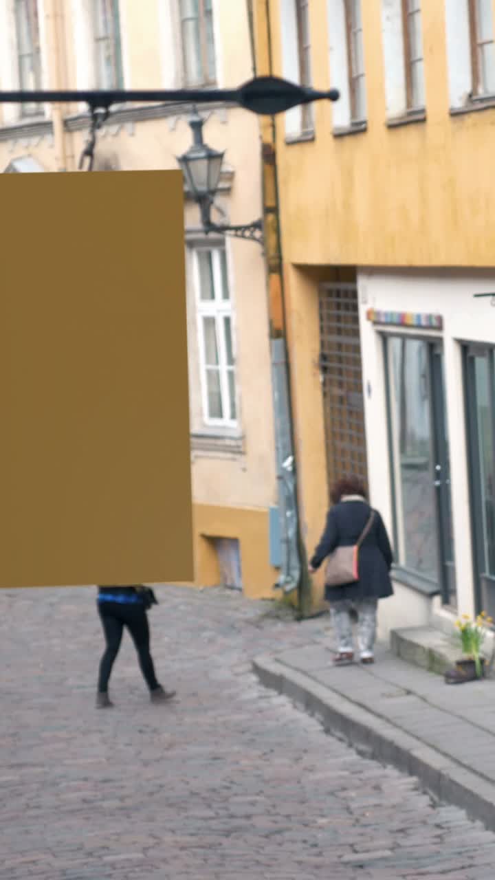 Городская уличная сцена