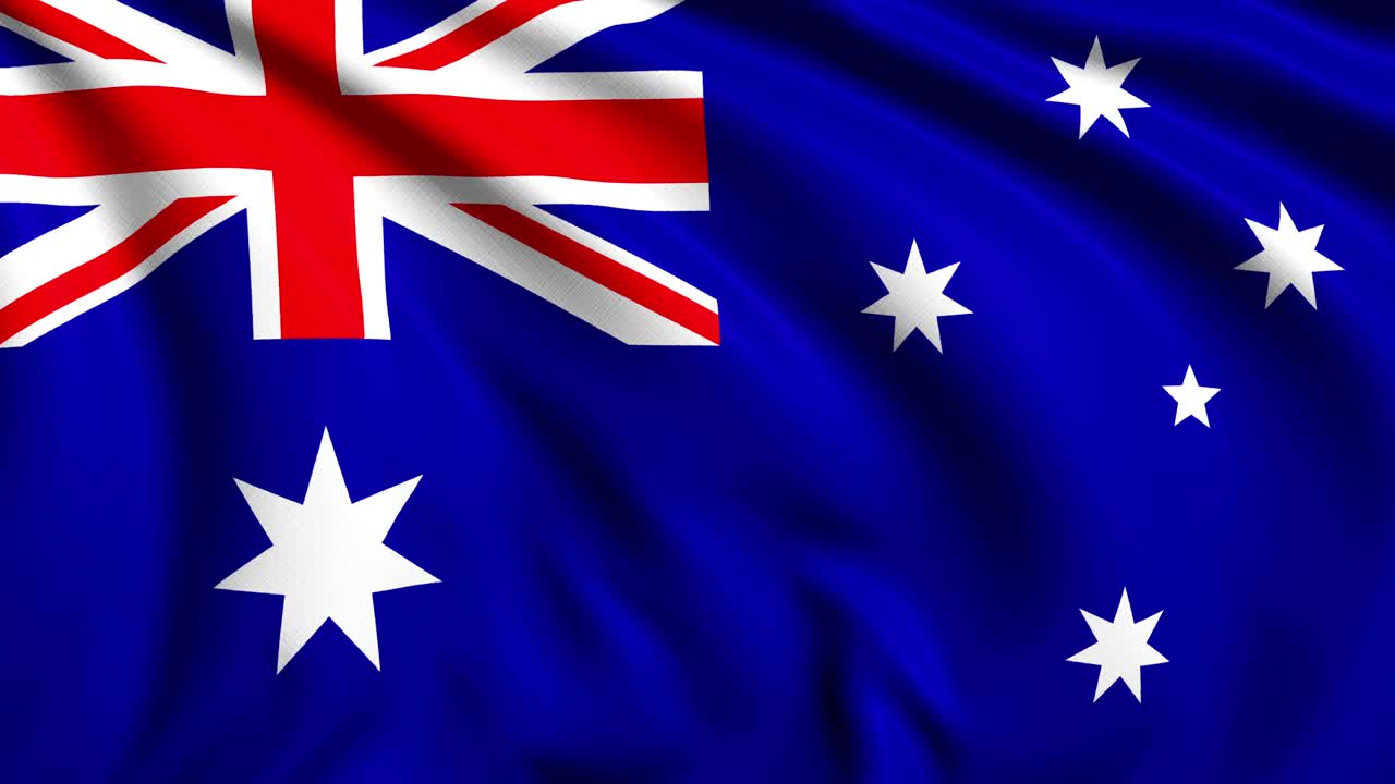 바람에 직물 구조로 오스트레일리아의 발 (loopable)