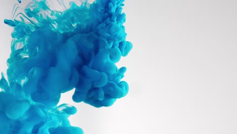 nube de tinta en el agua aislada en blanco