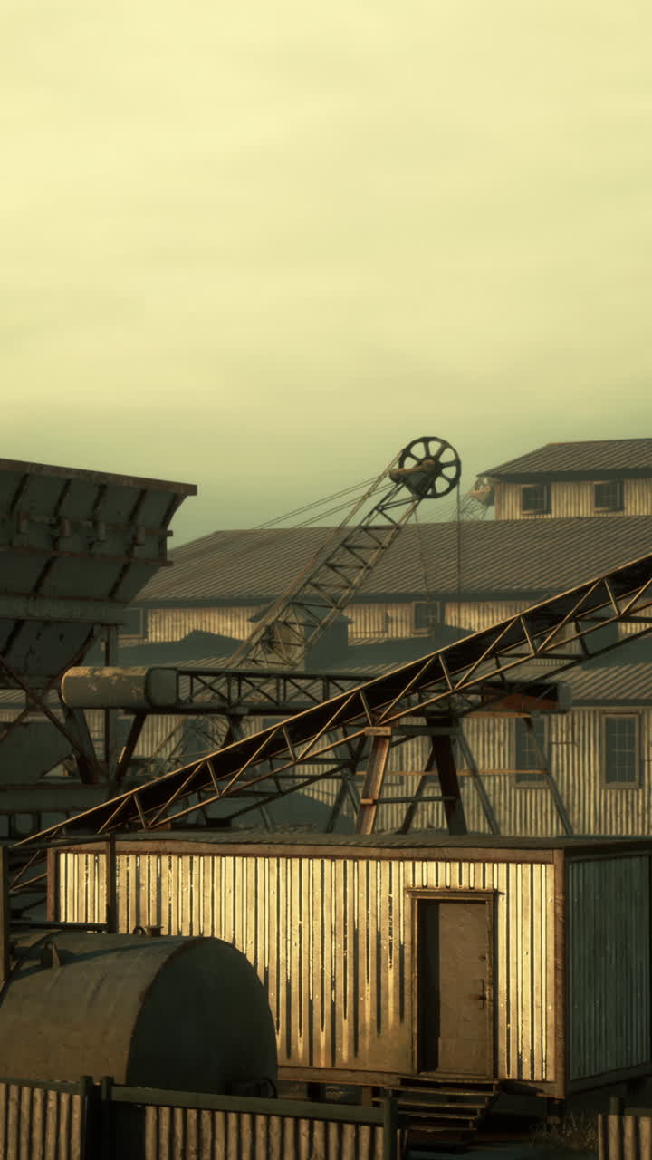 해가 뜨고 해가 지는 동안 버려진 산업 단지