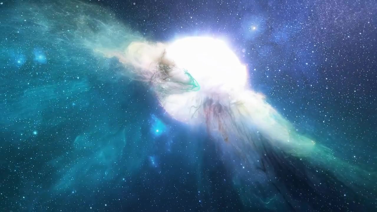 Vibrant Nebula and Glowing Star in Deep Space