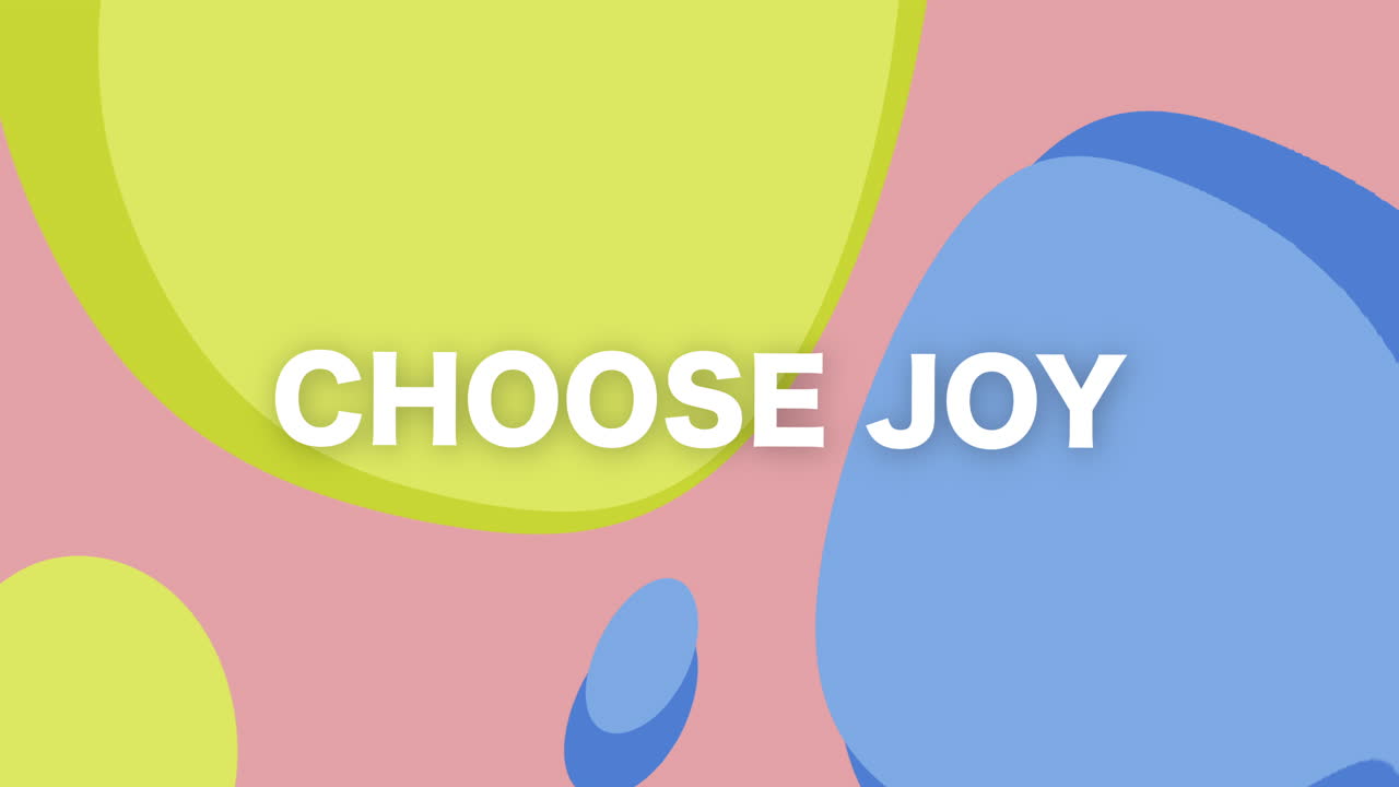 Choose joy a graphic motion lifestyle event to inspire motivation and positivity