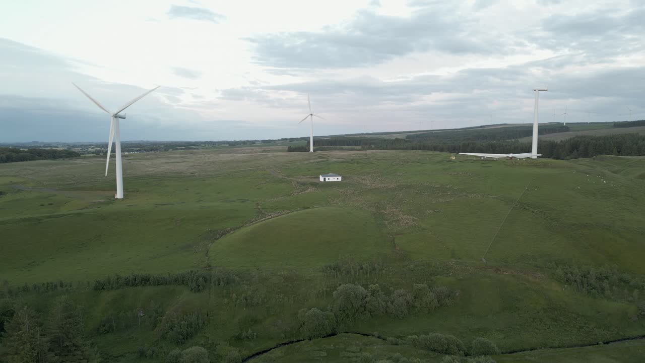 위틀리 풍력 공장 풍력 터빈, 스코틀랜드 무어
