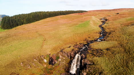 Waterfall-Trail-at-Glenariff-Forest-Park,-Country-Antrim