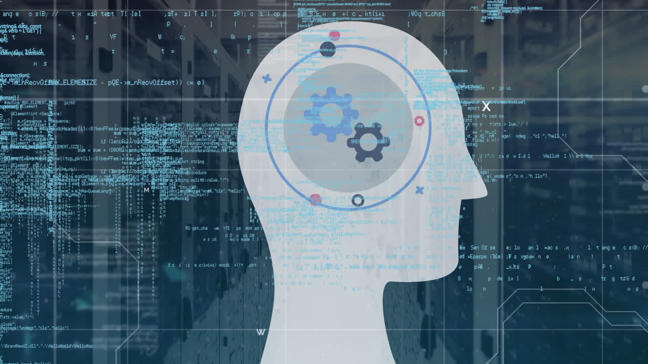 ⁇ 과 함께 머리의 애니메이션과 서버 방에서 데이터 처리