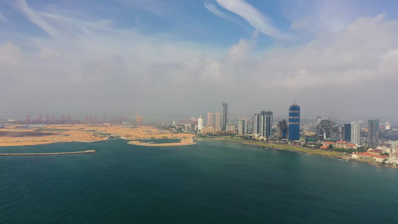 vista de la ciudad de colombo desde arriba. sri lanka.