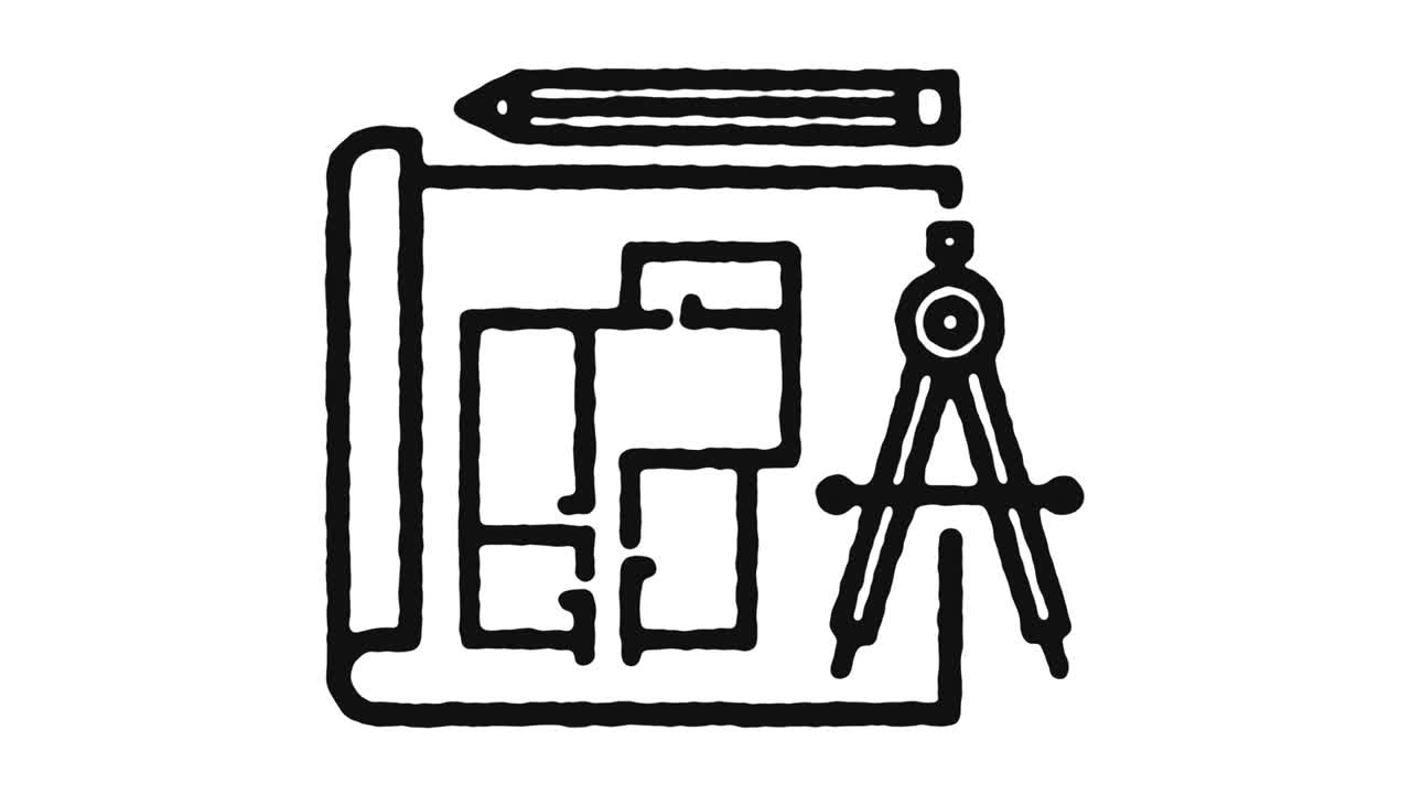 제작 계획 아이콘 애니메이션 영상 및 알파 채널