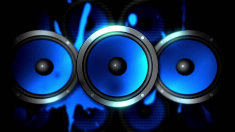 los altavoces vibran [bucle]