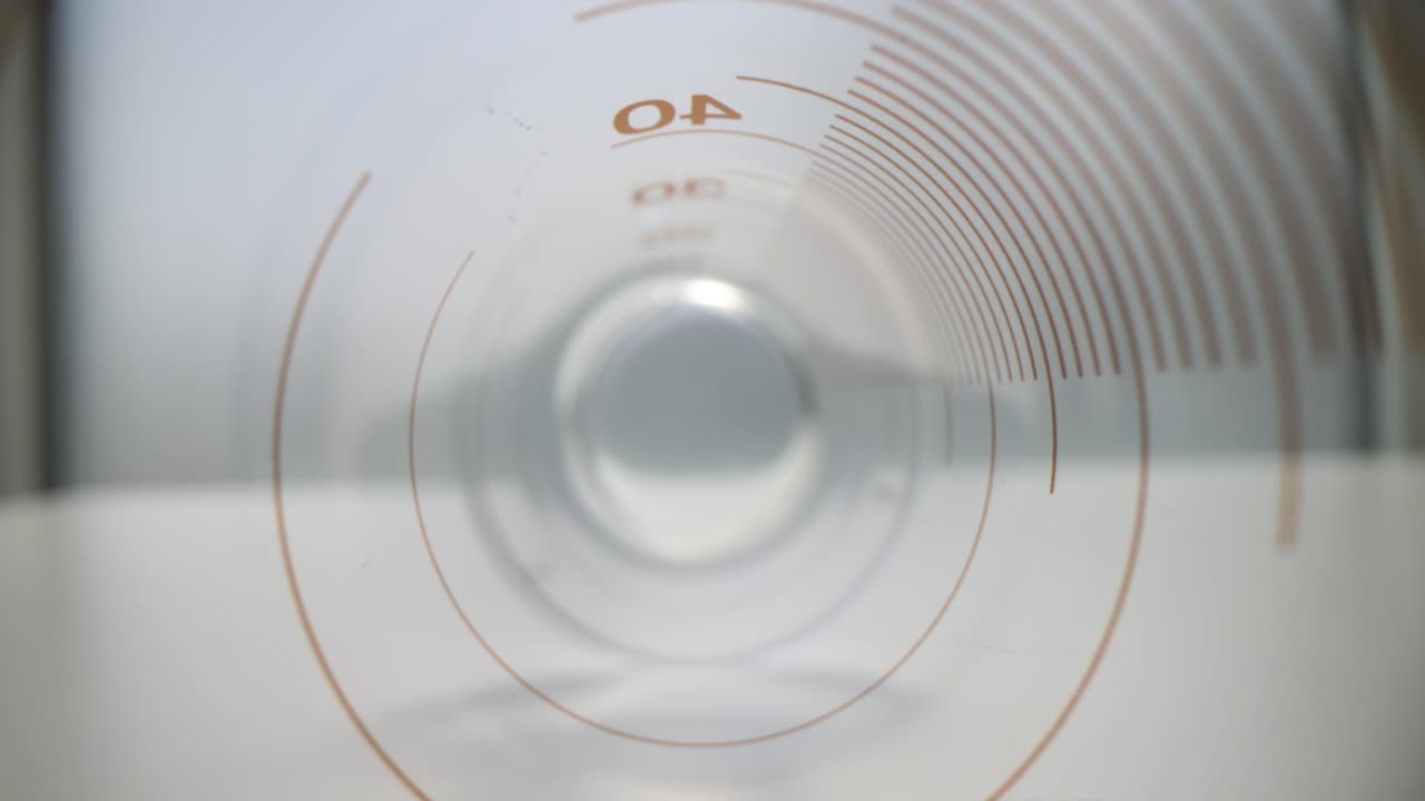 Close-up of a measuring beaker