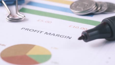 profit margin analysis with charts and financial data