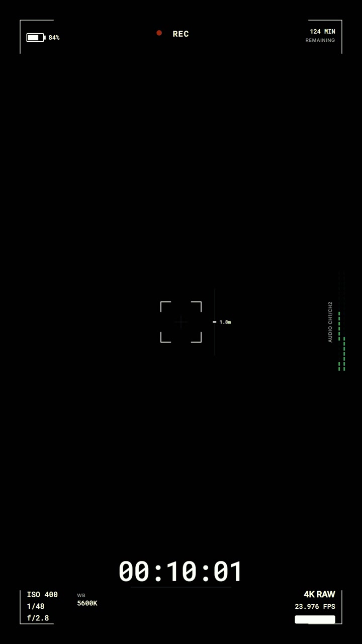 Digital Camera Recording Interface Overlay
