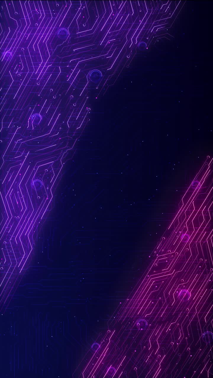 Vertical glowing plexus circuit lines luminous particles flowing digital pathways futuristic tech