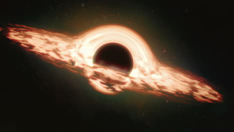 a black hole curves the space around