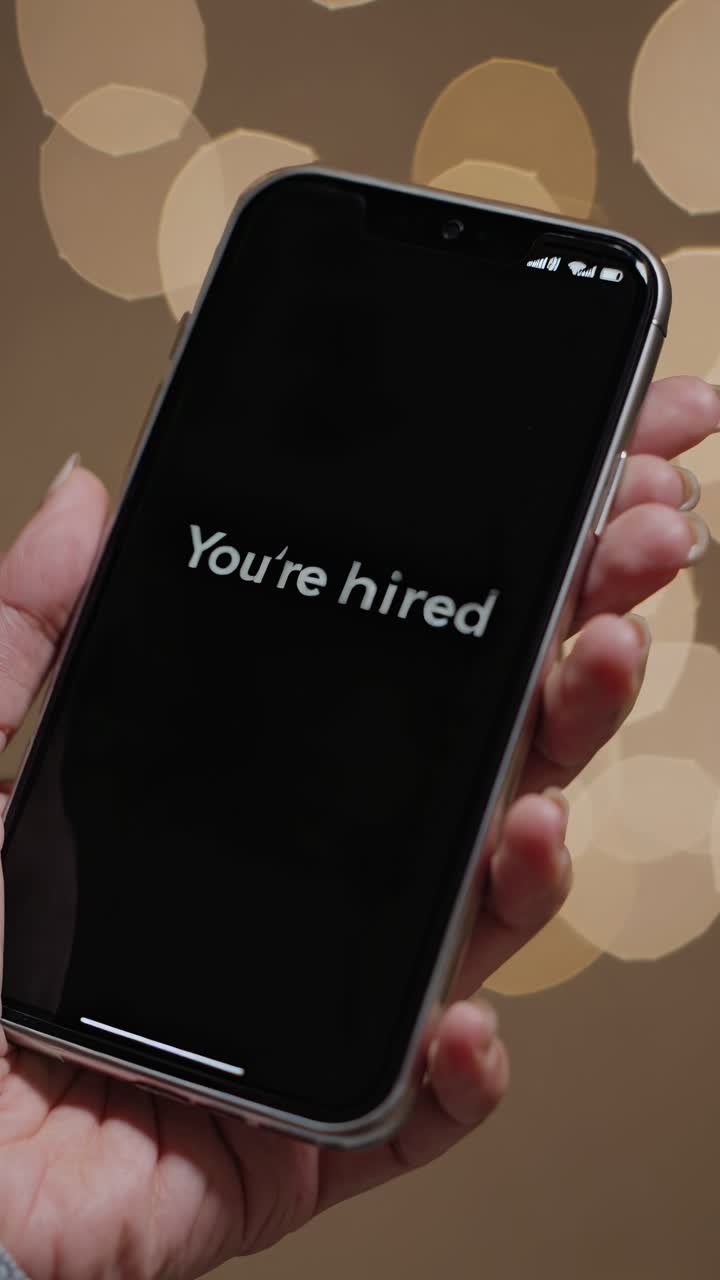 Offerta di lavoro su smartphone