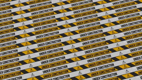 en construcción línea repetidora y fondo de desplazamiento