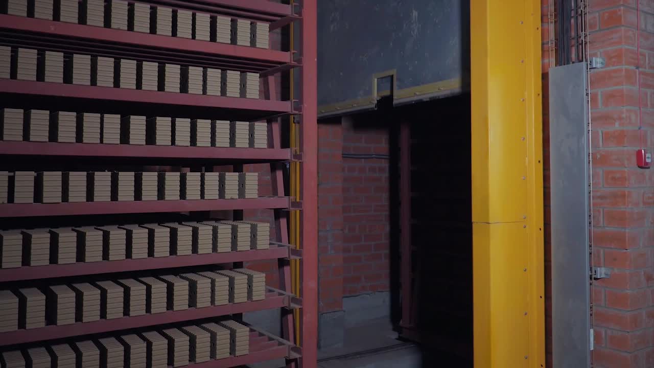 instalación de producción de ladrillos