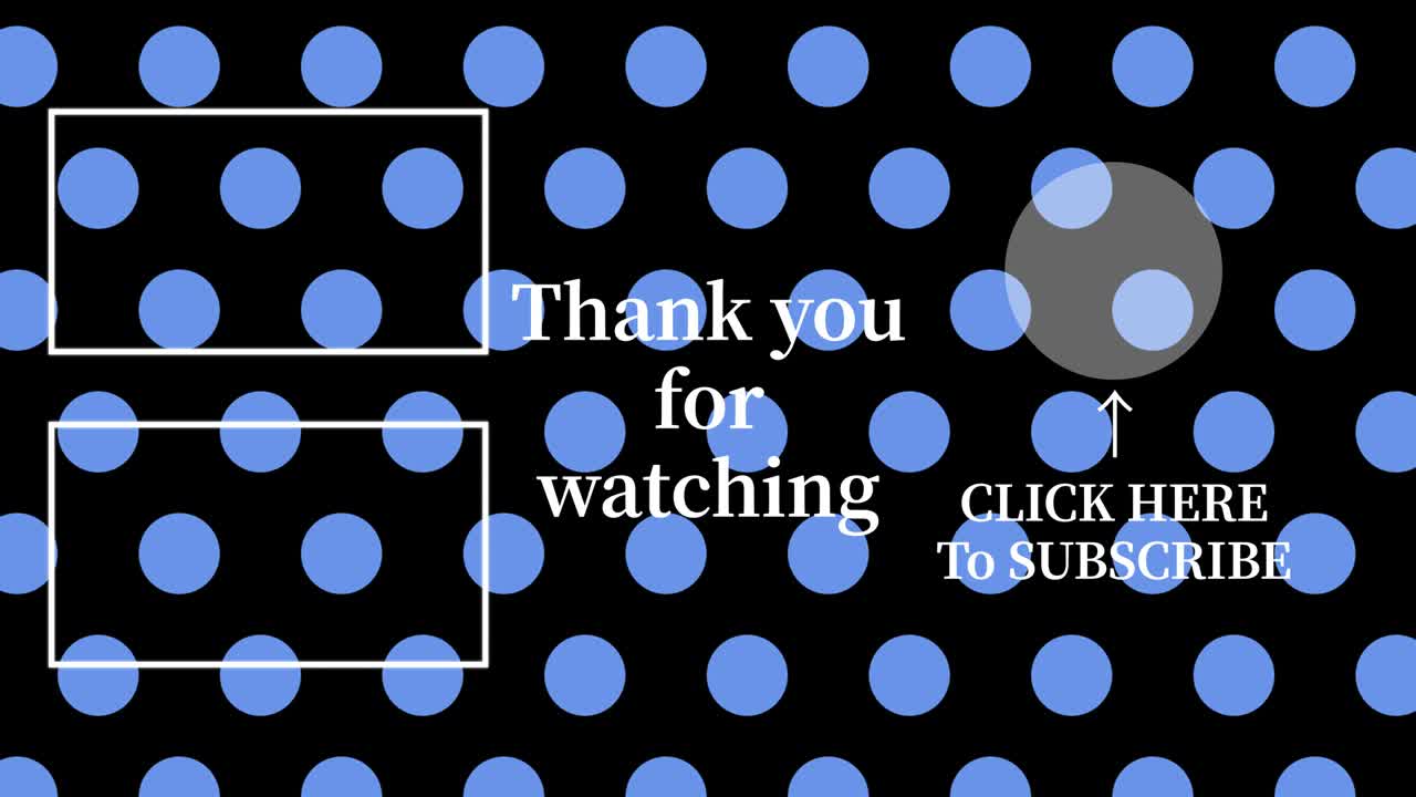 작은 점 배경 엔드 카드 엔딩 스크린 모션 그래픽