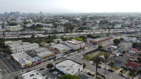 vista aérea de la ciudad de los ángeles