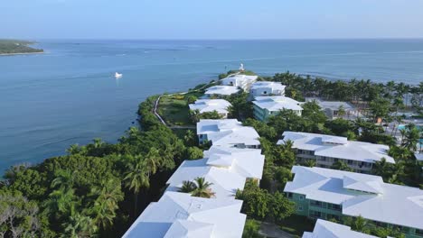 aerial-shot-of-luxury-lodging-at-the-senator-resort,-Puerto-Plata,-Dominican