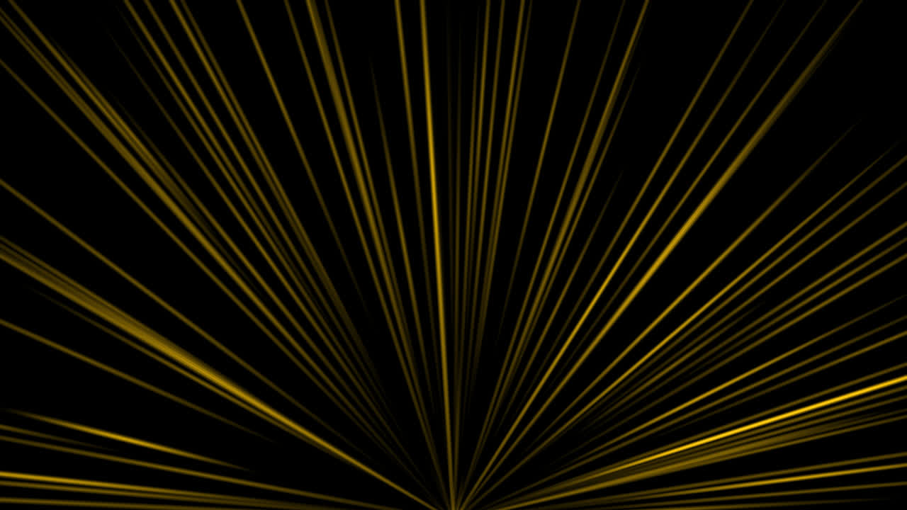Golden Light Burst on Black Background