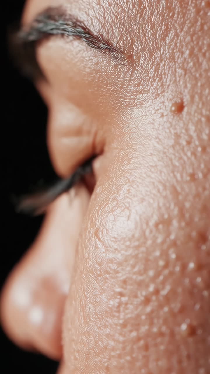 Close-up images of human faces