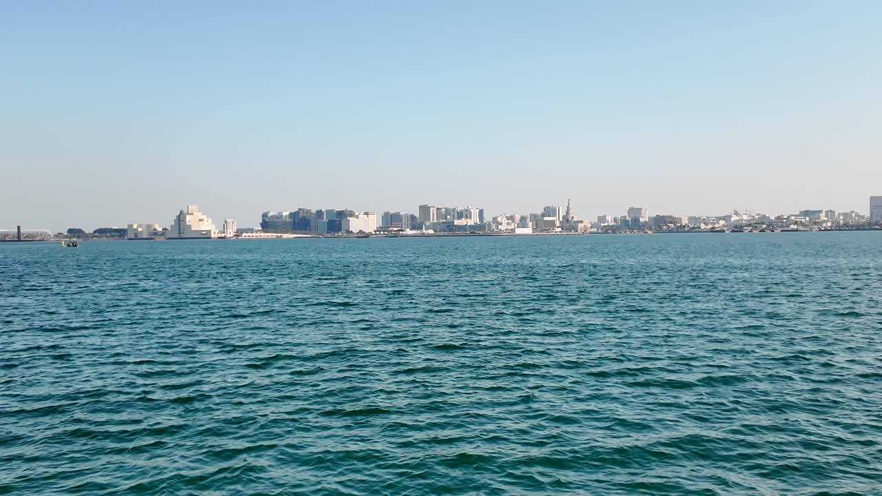 Cityscape view from the sea