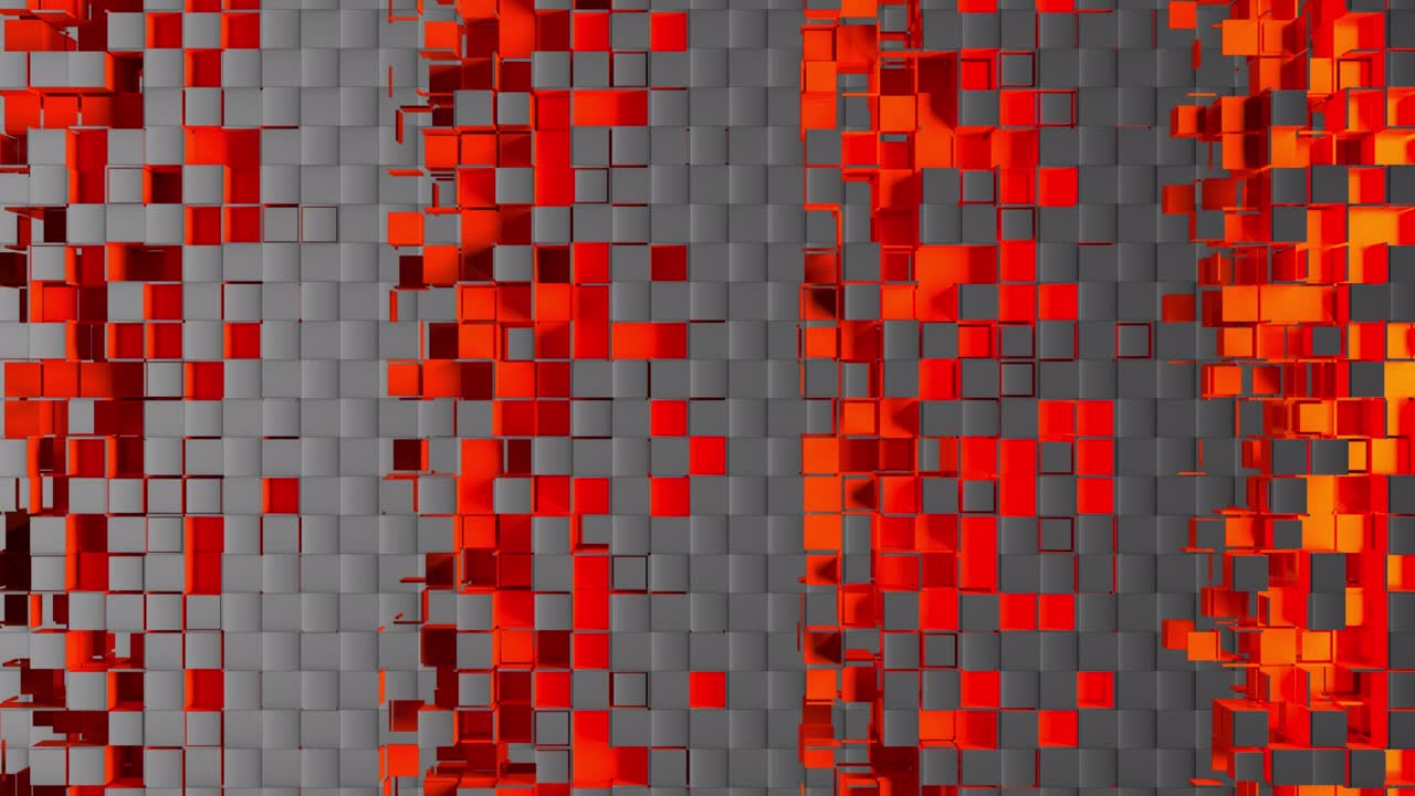 탄소 배경에 사각형 모자이크 세포의 추상적인 스트립