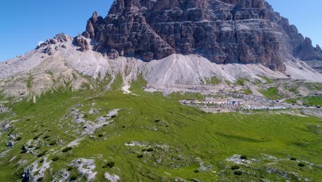 parque natural nacional de tre cime en los alpes dolomitas. la hermosa naturaleza de italia.