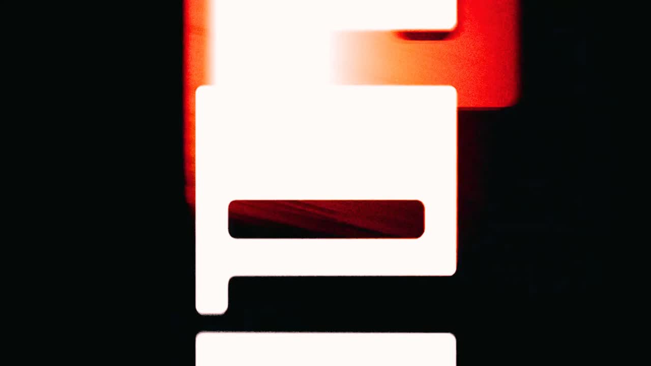 Transición abstracta de grano de película y fuga de luz