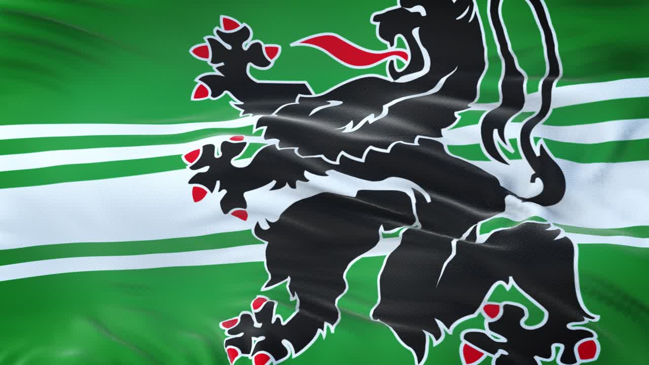 동부 플랑드르 (벨기에의 지역) 발은 매우 상세한 직물 질감으로 바람에 흔들리고 있습니다.