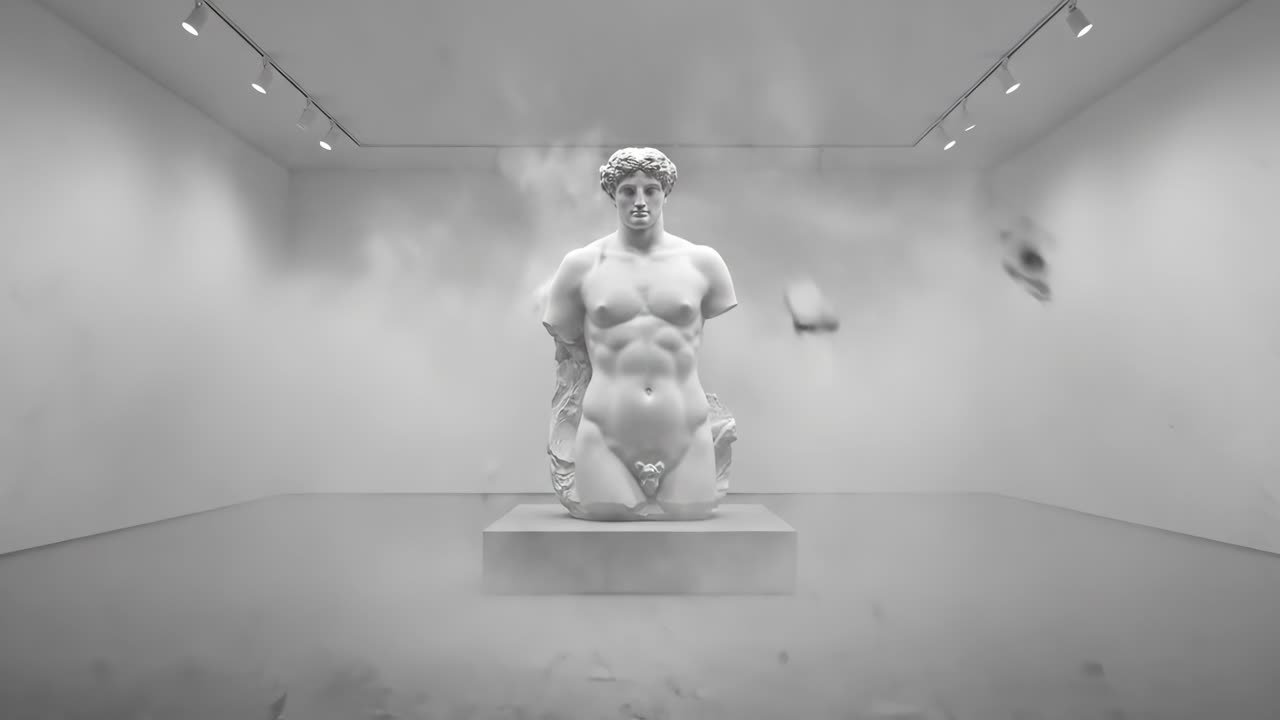 Sculptures in a Museum