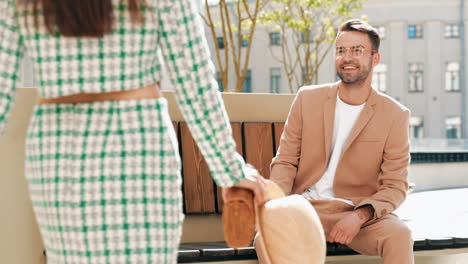 couple sitting outdoors