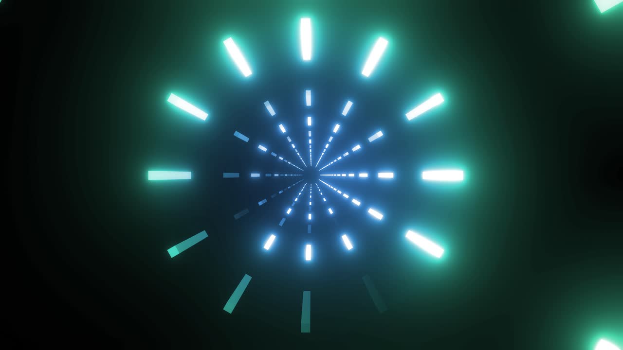 네온 조명 터널